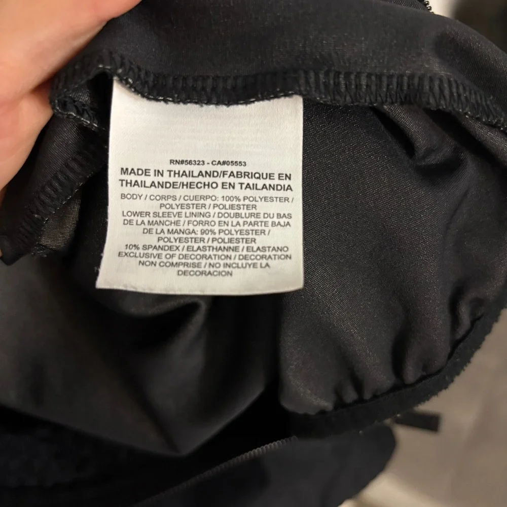 Jordan Mens Black‎ Geometric Star Pattern Full Zip Hooded Track Jacket Large